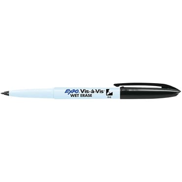Wet Erase Marker Fine Tip - Black