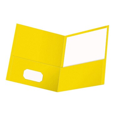 Esselte Oxford Twin Pocket Portfolios - Yellow