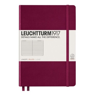Medium Ruled Notebook - Port Red