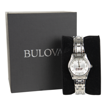 Bulova CSUF Silver Women's Watch