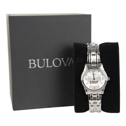Bulova CSUF Silver Women's Watch