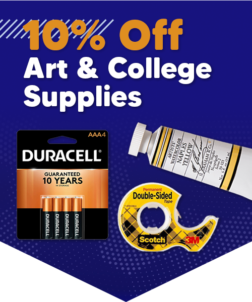 10% Off Art & College Supplies